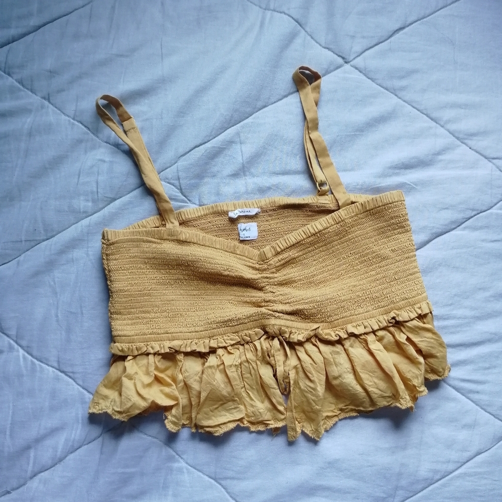 WILFRED Dareau Camisole Cairo Gold Modal La Boheme Small Aritzia - Picture 2 of 9